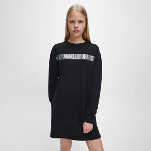 Calvin Klein dámské černé mikinové šaty - L (BAE)